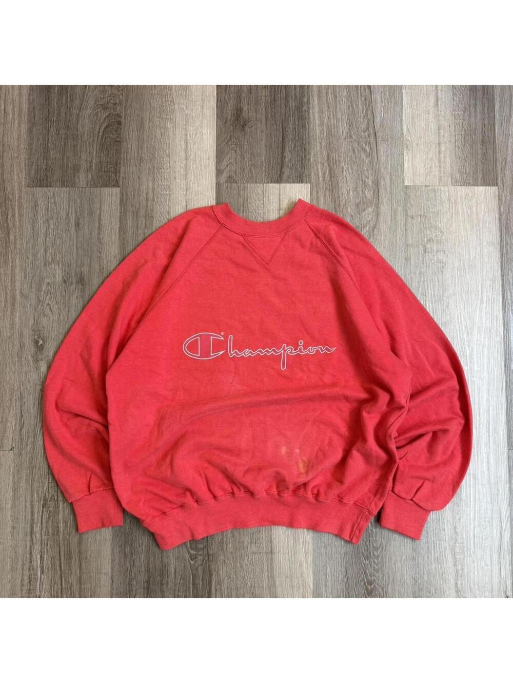 Vintage rare 90s Champion made in Italy sweatshirt with white Champion logo L